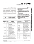 Evaluates:  MAX5883/MAX5884/MAX5885 MAX5885 Evaluation Kit General Description Features