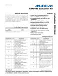 Evaluates:  MAX8646 MAX8646 Evaluation Kit General Description Features