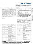 Evaluates:  MAX8677A MAX8677A Evaluation Kit General Description Features