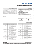 Evaluates:  MAX8663 MAX8663 Evaluation Kit General Description Features