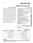 Evaluates:  MAX8844Z/MAX8844Y MAX8844Z Evaluation Kit General Description Features