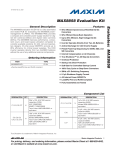 Evaluates:  MAX8858 MAX8858 Evaluation Kit General Description Features