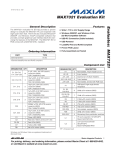 Evaluates:  MAX7321 MAX7321 Evaluation Kit General Description Features