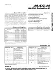Evaluates: MAX745 MAX745 Evaluation Kit General Description Features