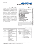 Evaluates: MAX8600/MAX8601 MAX8601 Evaluation Kit General Description Features