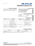 MAX9943 Evaluation Kit Evaluates: General Description Features
