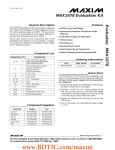 Evaluates:  MAX1678 MAX1678 Evaluation Kit General Description Features
