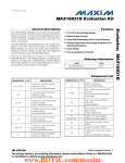 Evaluates:  MAX16821B MAX16821B Evaluation Kit General Description Features