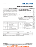 Evaluates:  MAX16835/MAX16836 MAX16836 Evaluation Kit General Description Features