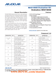 MAX16928 Evaluation Kit Evaluates: MAX16928 General Description