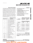 Evaluates:  MAX1698 MAX1698 Evaluation Kit General Description Features