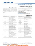 MAX16977 Evaluation Kit Evaluates: MAX16977 General Description Features