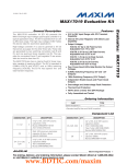 MAX17019 Evaluation Kit Evaluates: General Description Features