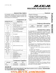 Evaluates:  MAX3693 MAX3693 Evaluation Kit General Description Features