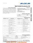 MAX14532E Evaluation Kit Evaluates: General Description Features