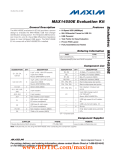 MAX14550E Evaluation Kit Evaluates: General Description Features
