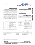MAX9945 Evaluation Kit Evaluates: General Description Features