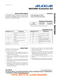 Evaluates:  MAX3984 MAX3984 Evaluation Kit General Description Features