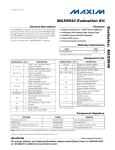 Evaluates:  MAX9940 MAX9940 Evaluation Kit General Description Features