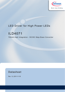ILD4071 LED Driver for High Power LEDs Datasheet