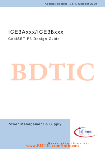 BDTIC www.BDTIC.com/infineon ICE3Axxx/ICE3Bxxx C o o l S E T   F...