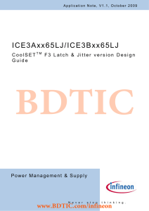 BDTIC ICE3Axx65LJ/ICE3Bxx65LJ