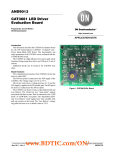 AND9013 CAT3661 LED Driver Evaluation Board APPLICATION NOTE