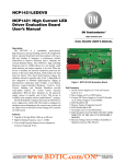 NCP1421LEDEVB NCP1421 High Current LED Driver Evaluation Board User's Manual