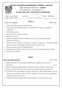 LOYOLA COLLEGE (AUTONOMOUS), CHENNAI – 600 034