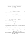 Midterm Exam No. 02 (Spring 2014)