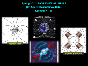 Spring 2014 - PHYS4202/6202 - E&amp;M II (Dr. Andrei Galiautdinov, UGA) 0