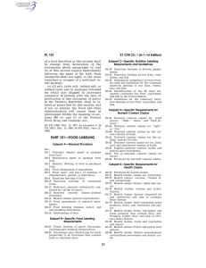 21 CFR Ch. I (4–1–14 Edition) Pt. 101