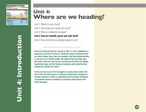 Where are we heading? Unit 4: