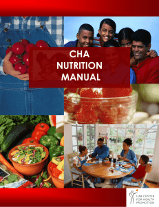 CHA NUTRITION MANUAL   1