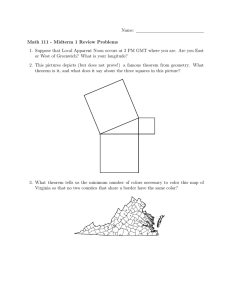 Name: Math 111 - Midterm 1 Review Problems