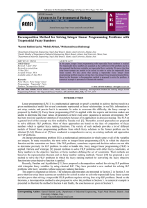 Advances in Environmental Biology