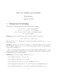 Notes on ordinals and cardinals 1 Background Terminology Reed Solomon