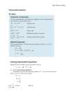 Exponential equations  Revision: Mgr. Štureková Oľga