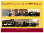 Career Development and your MFM Program
