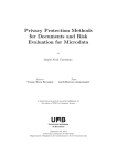 Privacy Protection Methods for Documents and Risk Evaluation for Microdata Daniel Abril Castellano