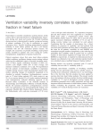Ventilation variability inversely correlates to ejection fraction in heart failure LETTERS