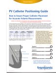 PV Catheter Positioning Guide How to Ensure Proper Catheter Placement Pressure-Volume