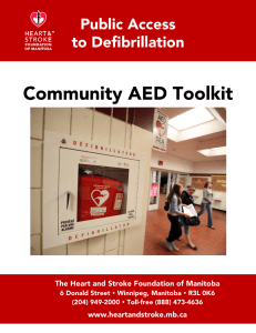Community AED Toolkit Public Access to Defibrillation
