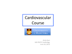 Cardiovascular Course  Anita Soni