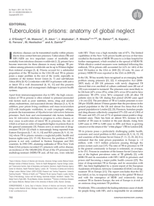 Tuberculosis in prisons: anatomy of global neglect EDITORIAL