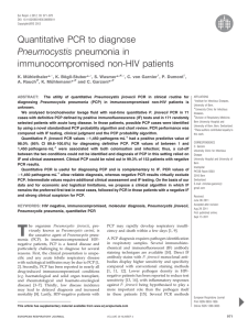 Quantitative PCR to diagnose Pneumocystis pneumonia in immunocompromised non-HIV patients