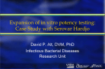 Expansion of in vitro potency testing: Case Study with Serovar Hardjo