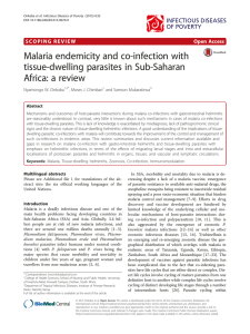 Malaria endemicity and co-infection with tissue-dwelling parasites in Sub-Saharan Africa: a review