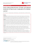 s for disease control i Socio-cultural determinants of timely and delayed