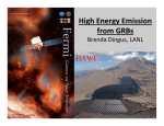 High Energy Emission  from GRBs  HAWC